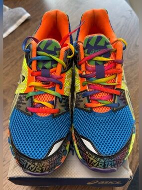 Kids Asics Gel Noosa Tri 8 (French Blue/Flash Yellow) Size Y7